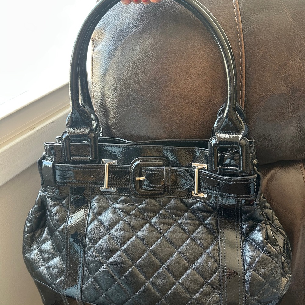 Worthington Black Quilted Bag
